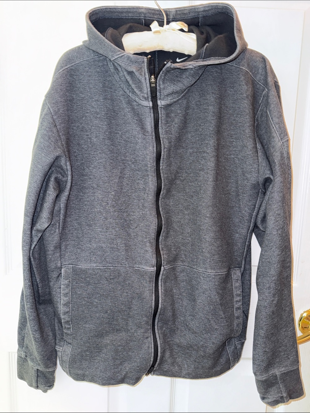 Nike Charcoal Gray Zip-Up Hoodie